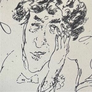 Gino Bonichi SCIPIONE 1930 PORTRAIT OF BRUNO BARILLI Fine Art Print Vintage Orig